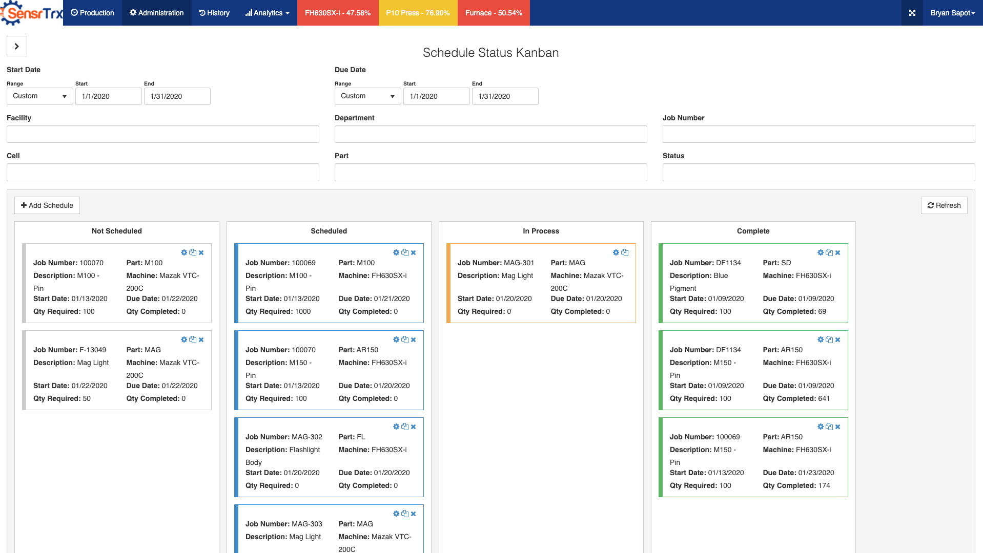 Production Planning & Scheduling Software