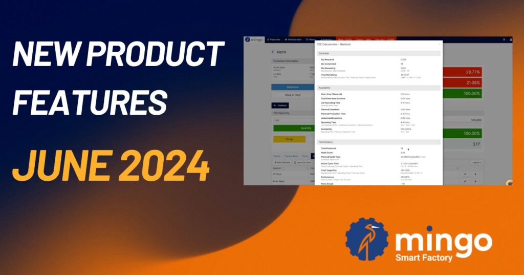 New Mingo Smart Factory Product Features June 2024