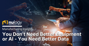 You don't need better equipment or AI - you need better data